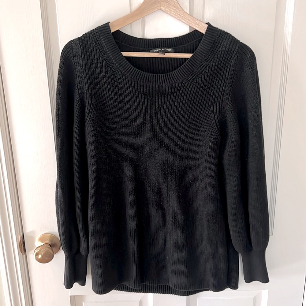 Banana Republic womens crew neck long sleeve thick knit sweater